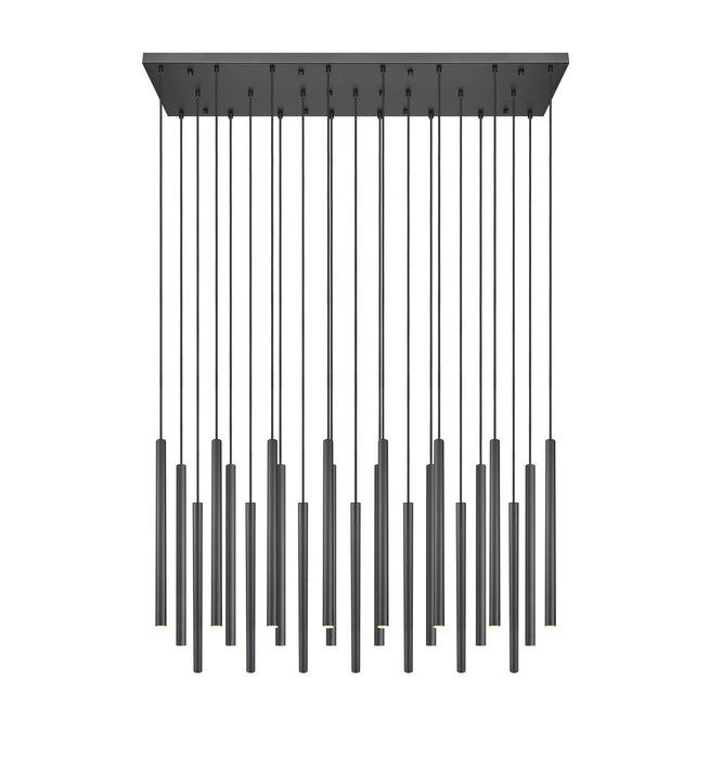 Z-Lite 919MP24-23L-MB-LED LED Linear Chandelier, Matte Black