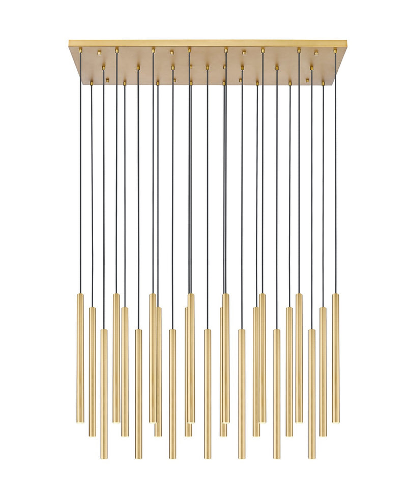 Z-Lite 919MP24-23L-MGLD-LED LED Linear Chandelier, Modern Gold