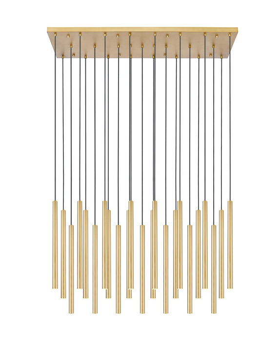 Z-Lite 919MP24-23L-MGLD-LED LED Linear Chandelier, Modern Gold