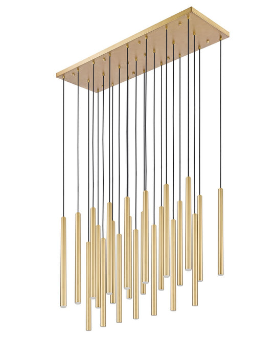 Z-Lite 919MP24-23L-MGLD-LED LED Linear Chandelier, Modern Gold