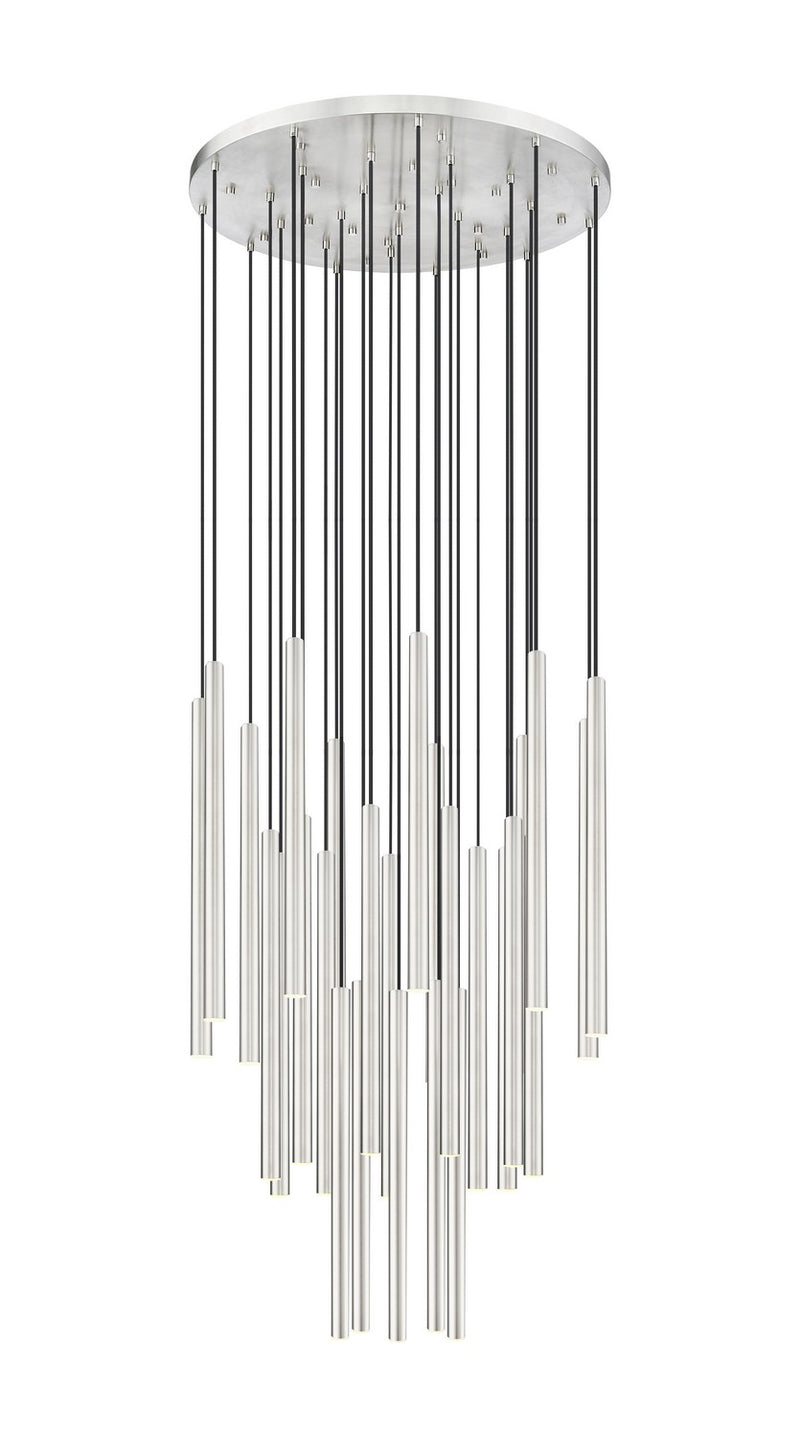 Z-Lite 919MP24-27R-BN-LED LED Chandelier, Brushed Nickel