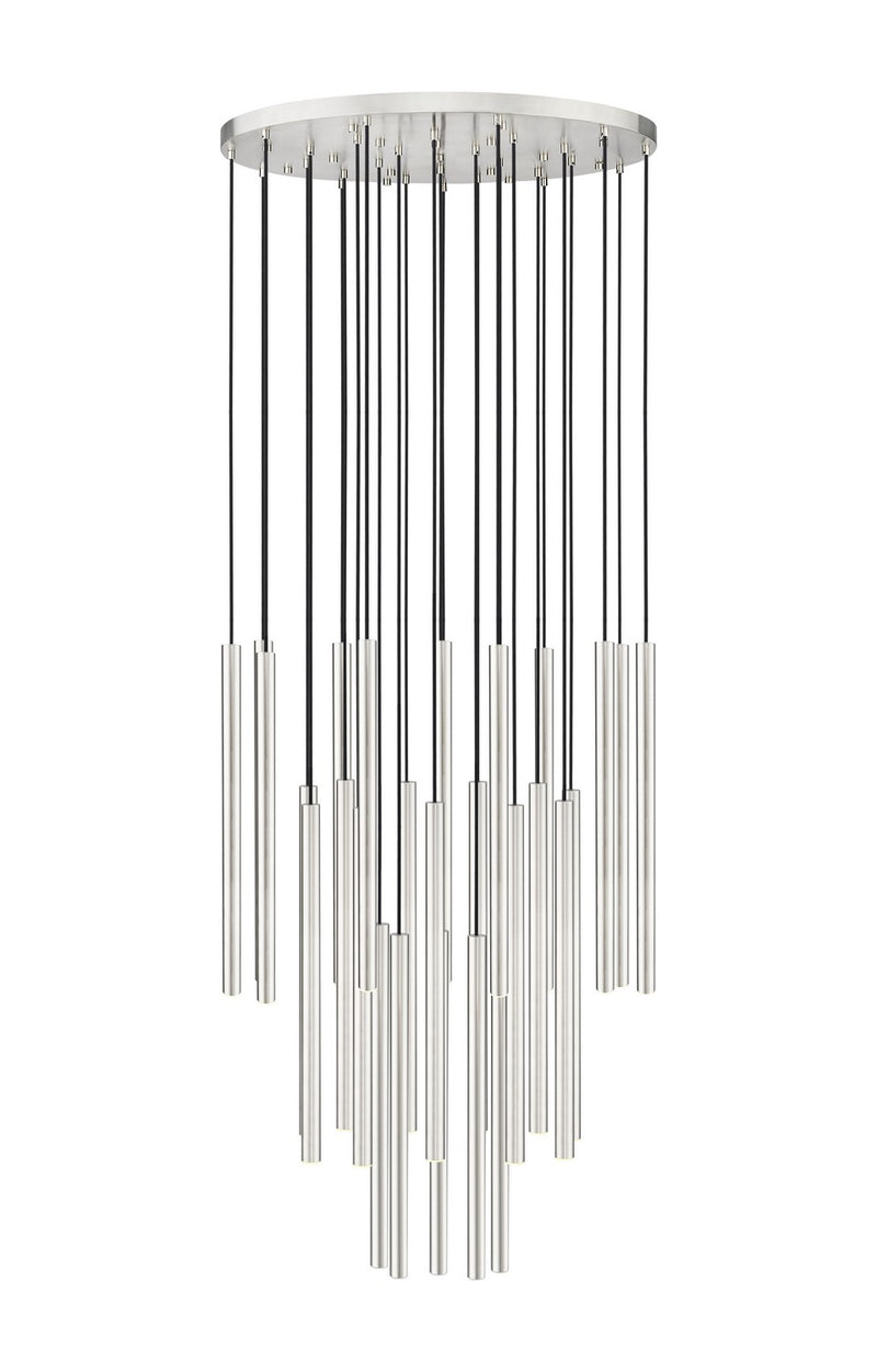 Z-Lite 919MP24-27R-BN-LED LED Chandelier, Brushed Nickel