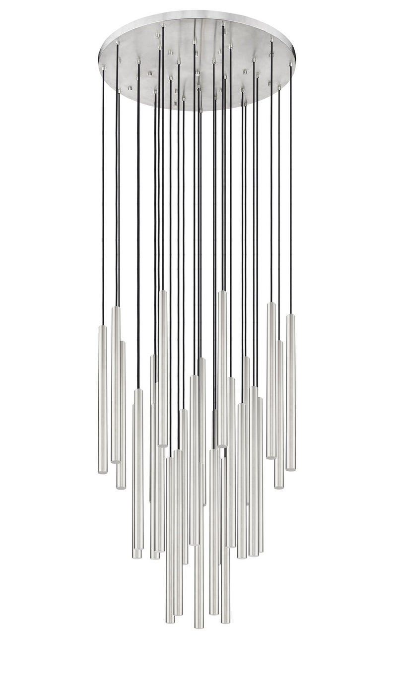 Z-Lite 919MP24-27R-BN-LED LED Chandelier, Brushed Nickel
