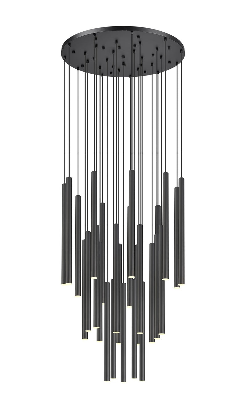 Z-Lite 919MP24-27R-MB-LED LED Chandelier, Matte Black