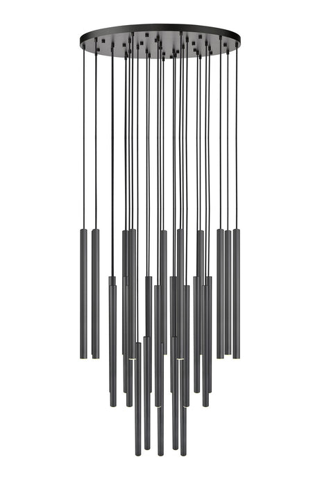 Z-Lite 919MP24-27R-MB-LED LED Chandelier, Matte Black