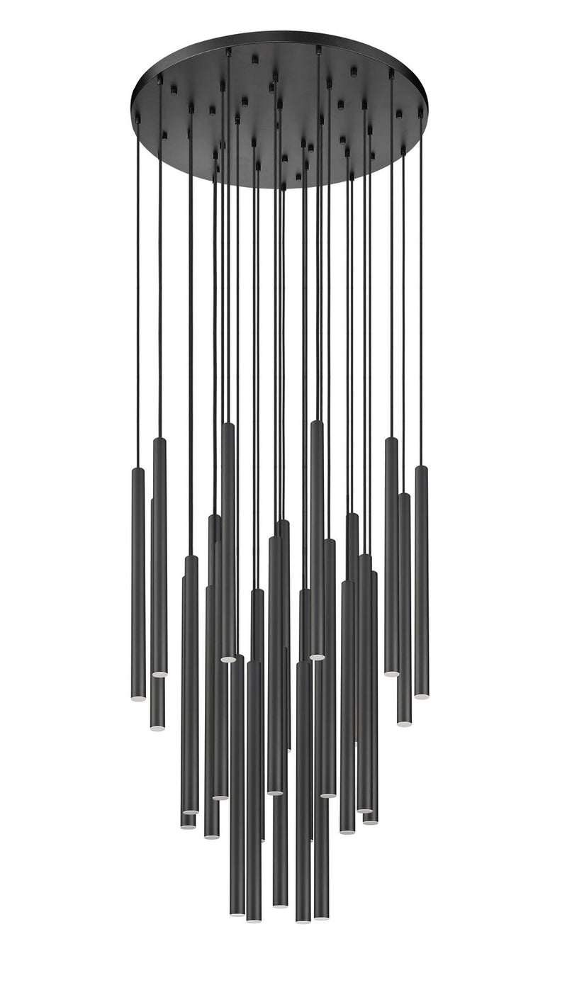 Z-Lite 919MP24-27R-MB-LED LED Chandelier, Matte Black