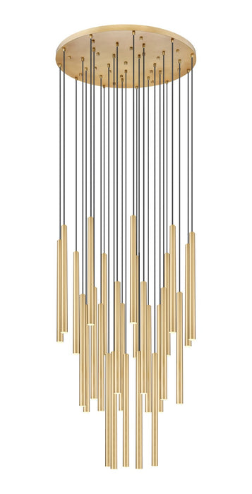 Z-Lite 919MP24-27R-MGLD-LED LED Chandelier, Modern Gold