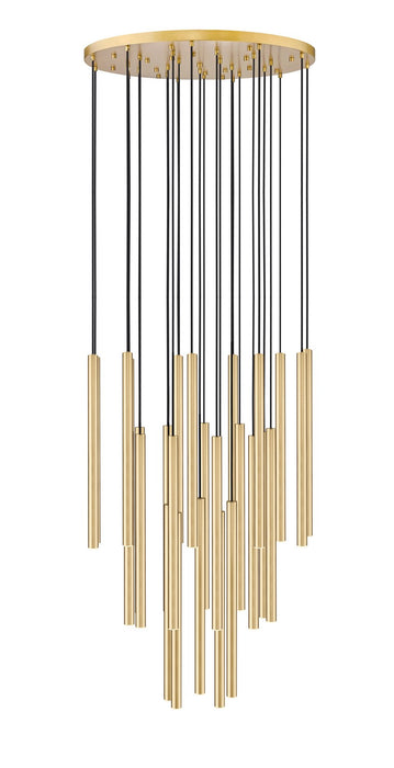 Z-Lite 919MP24-27R-MGLD-LED LED Chandelier, Modern Gold