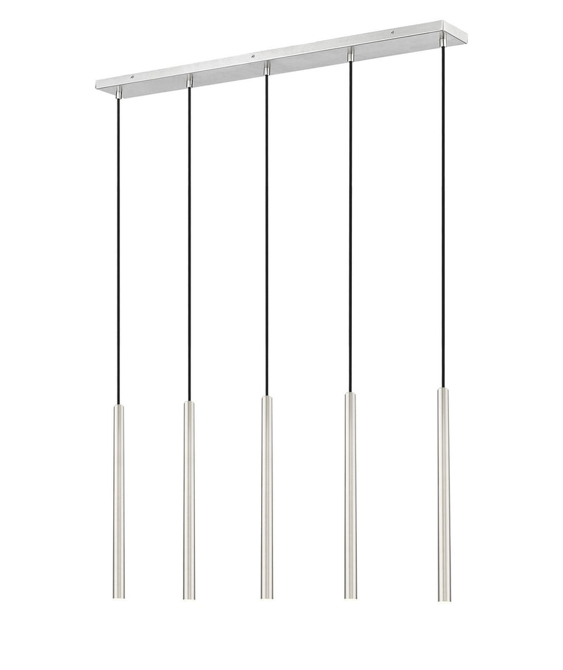 Z-Lite 919MP24-5L-BN-LED LED Linear Chandelier, Brushed Nickel