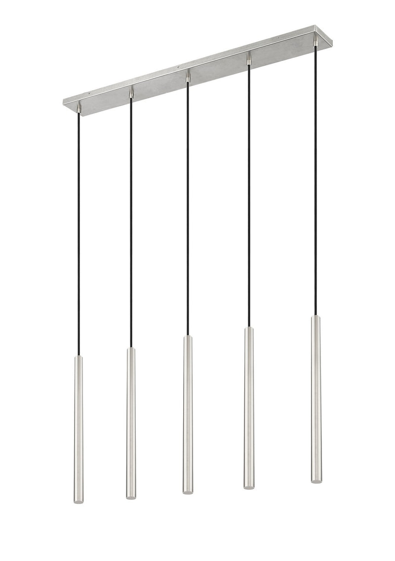 Z-Lite 919MP24-5L-BN-LED LED Linear Chandelier, Brushed Nickel