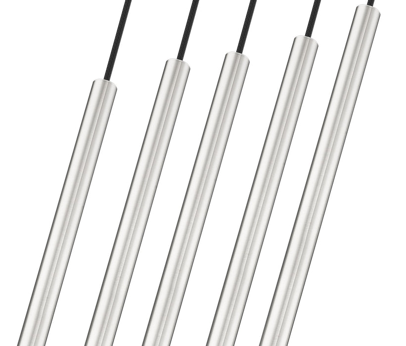 Z-Lite 919MP24-5L-BN-LED LED Linear Chandelier, Brushed Nickel