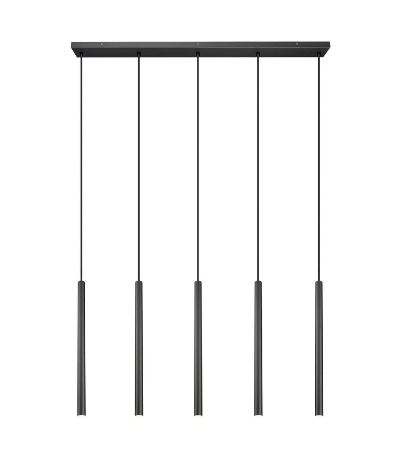 Z-Lite 919MP24-5L-MB-LED LED Linear Chandelier, Matte Black