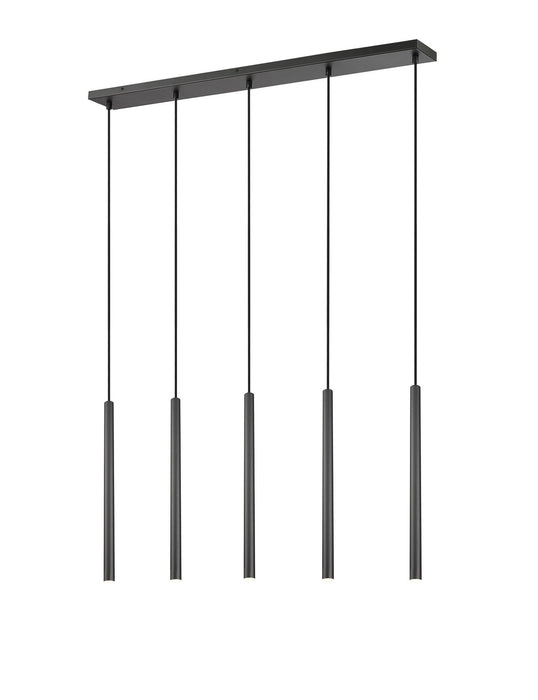 Z-Lite 919MP24-5L-MB-LED LED Linear Chandelier, Matte Black