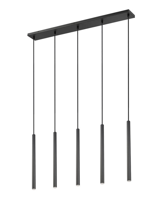 Z-Lite 919MP24-5L-MB-LED LED Linear Chandelier, Matte Black