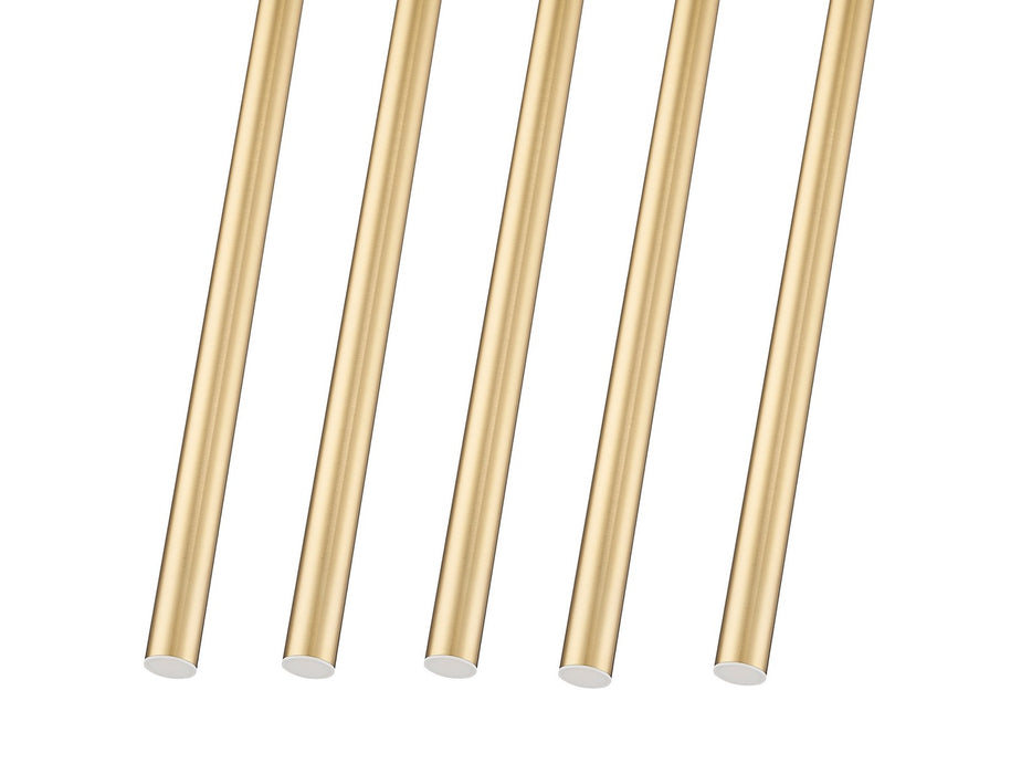 Z-Lite 919MP24-5L-MGLD-LED LED Linear Chandelier, Modern Gold