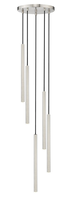 Z-Lite 919MP24-5R-BN-LED LED Chandelier, Brushed Nickel