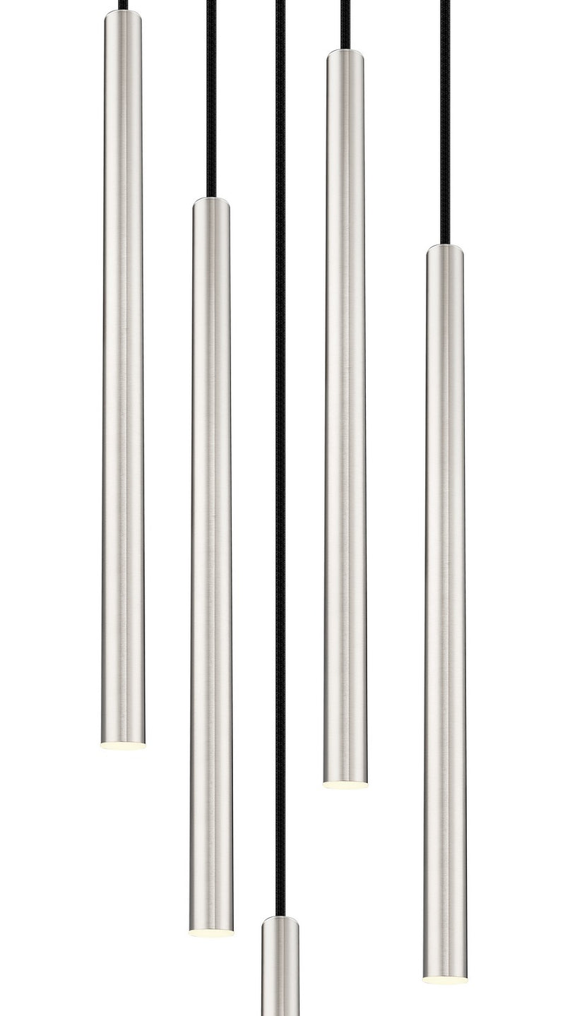 Z-Lite 919MP24-5R-BN-LED LED Chandelier, Brushed Nickel