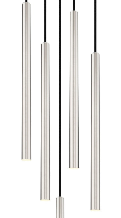 Z-Lite 919MP24-5R-BN-LED LED Chandelier, Brushed Nickel