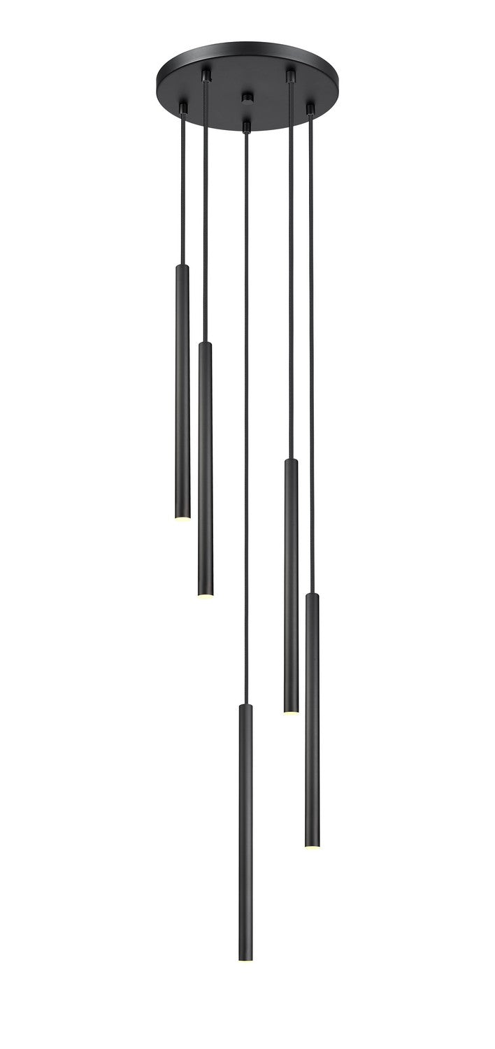 Z-Lite 919MP24-5R-MB-LED LED Chandelier, Matte Black