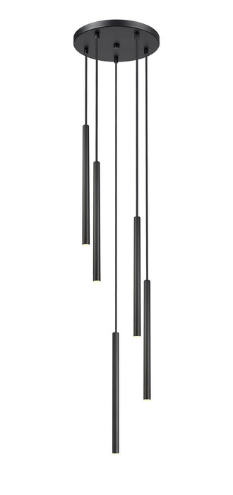 Z-Lite 919MP24-5R-MB-LED LED Chandelier, Matte Black