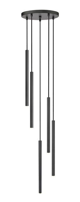 Z-Lite 919MP24-5R-MB-LED LED Chandelier, Matte Black