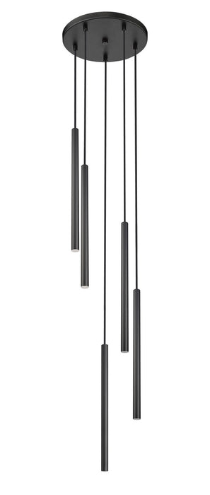 Z-Lite 919MP24-5R-MB-LED LED Chandelier, Matte Black