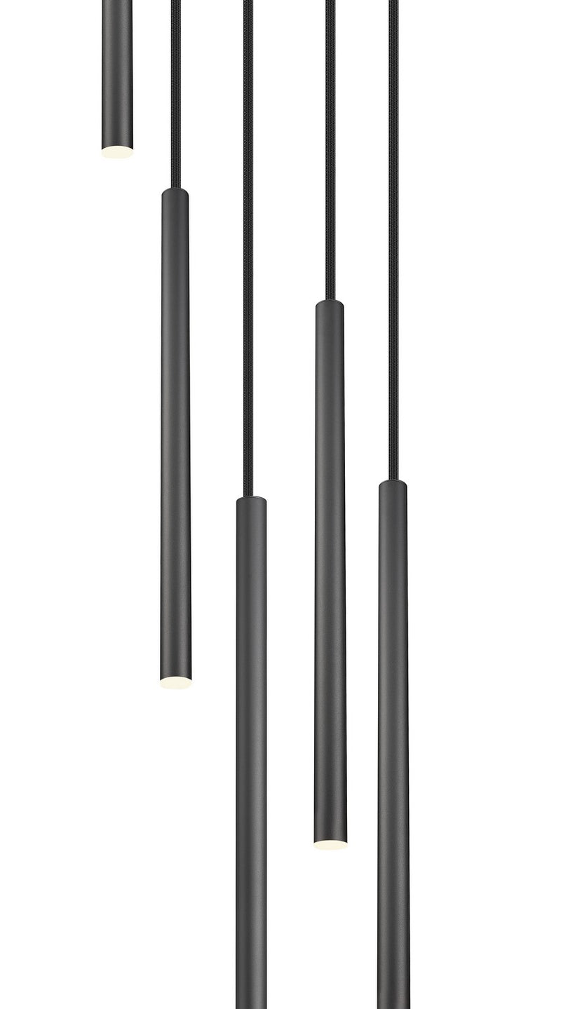 Z-Lite 919MP24-5R-MB-LED LED Chandelier, Matte Black