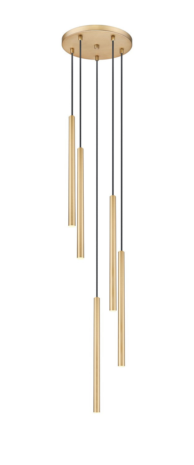 Z-Lite 919MP24-5R-MGLD-LED LED Chandelier, Modern Gold