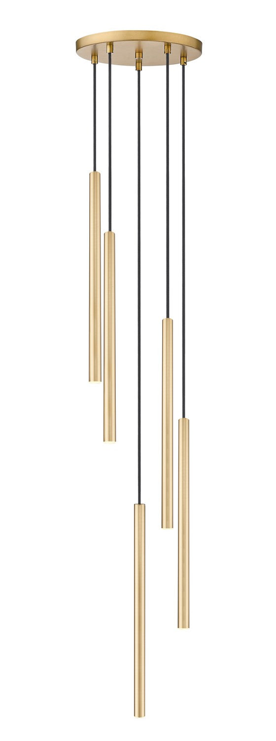Z-Lite 919MP24-5R-MGLD-LED LED Chandelier, Modern Gold