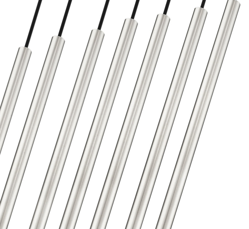 Z-Lite 919MP24-7L-BN-LED LED Linear Chandelier, Brushed Nickel