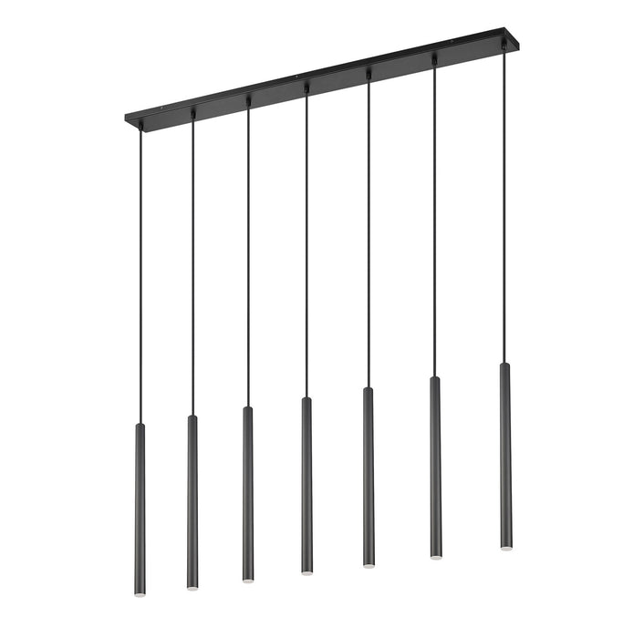 Z-Lite 919MP24-7L-MB-LED LED Linear Chandelier, Matte Black