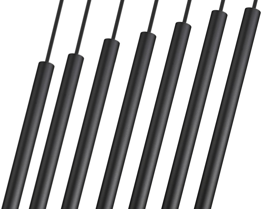 Z-Lite 919MP24-7L-MB-LED LED Linear Chandelier, Matte Black