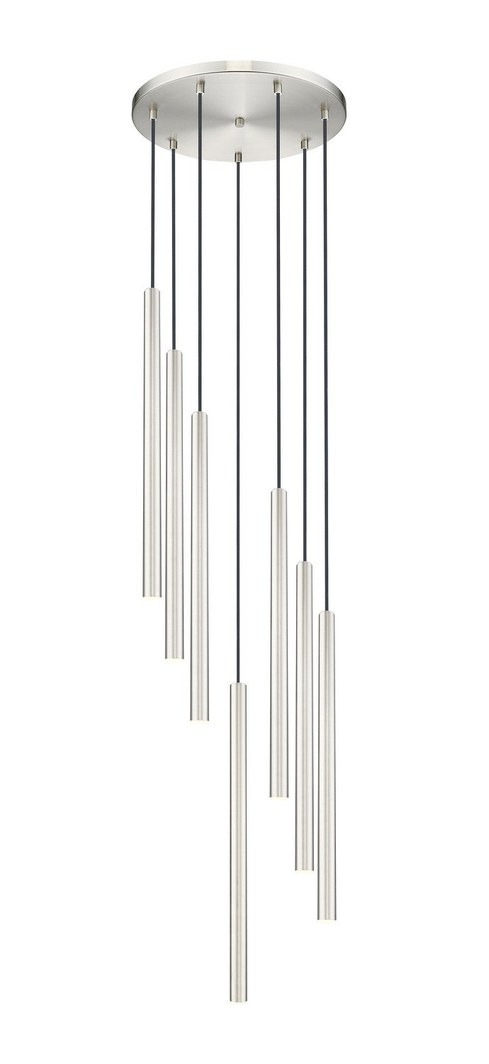 Z-Lite 919MP24-7R-BN-LED LED Chandelier, Brushed Nickel