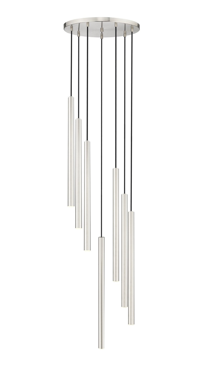 Z-Lite 919MP24-7R-BN-LED LED Chandelier, Brushed Nickel