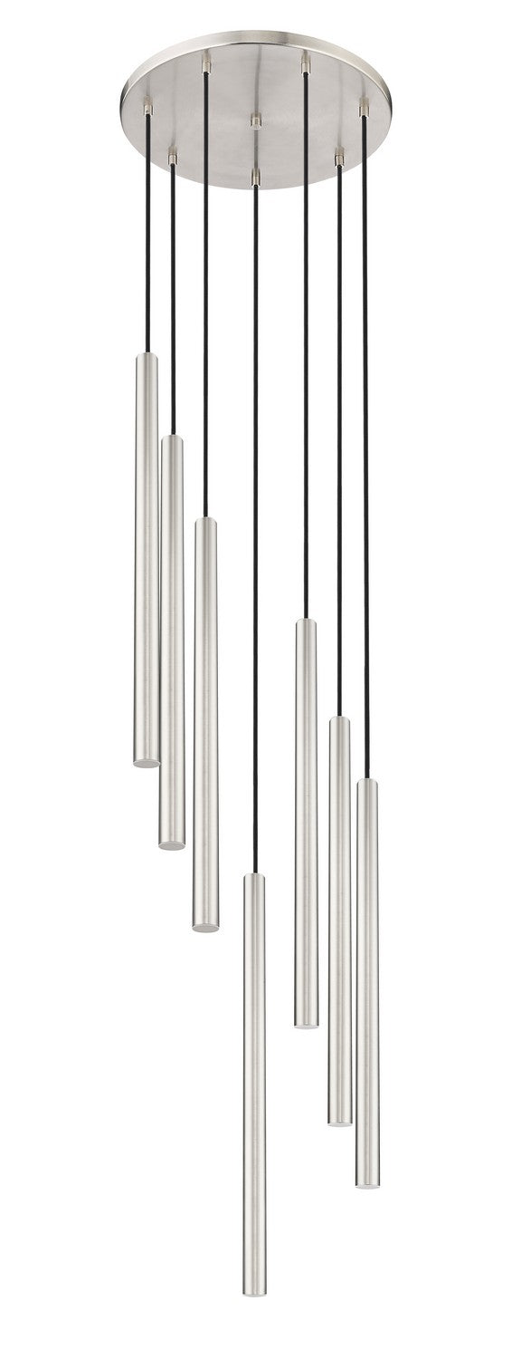Z-Lite 919MP24-7R-BN-LED LED Chandelier, Brushed Nickel