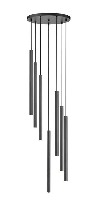 Z-Lite 919MP24-7R-MB-LED LED Chandelier, Matte Black