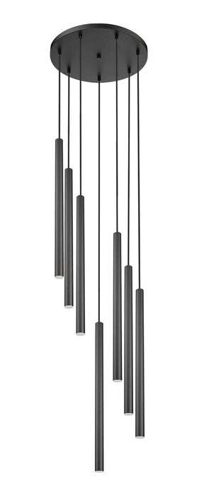 Z-Lite 919MP24-7R-MB-LED LED Chandelier, Matte Black