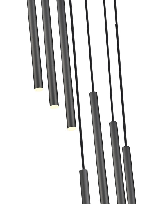 Z-Lite 919MP24-7R-MB-LED LED Chandelier, Matte Black