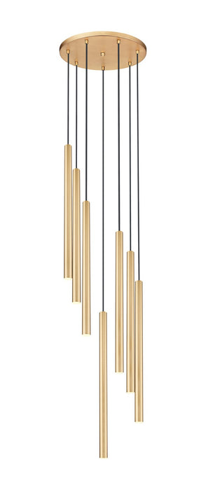 Z-Lite 919MP24-7R-MGLD-LED LED Chandelier, Modern Gold