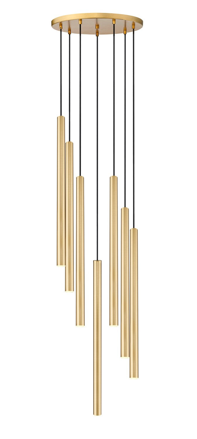 Z-Lite 919MP24-7R-MGLD-LED LED Chandelier, Modern Gold