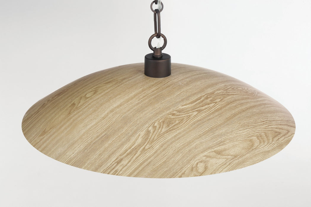 Minka-Lavery 132-860 One Light Pendant, Dark Bronze