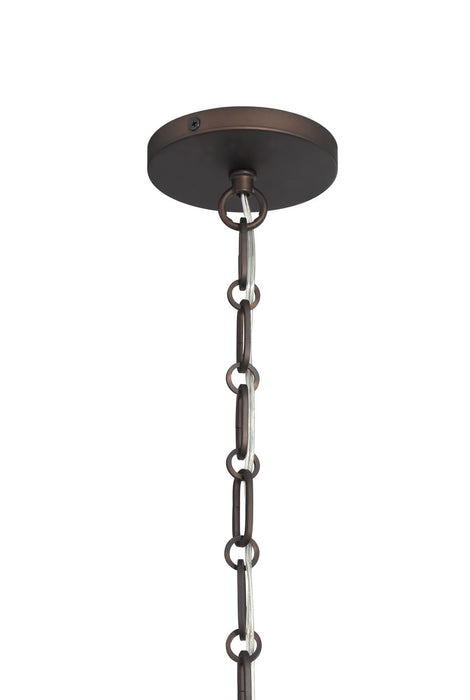 Minka-Lavery 132-860 One Light Pendant, Dark Bronze