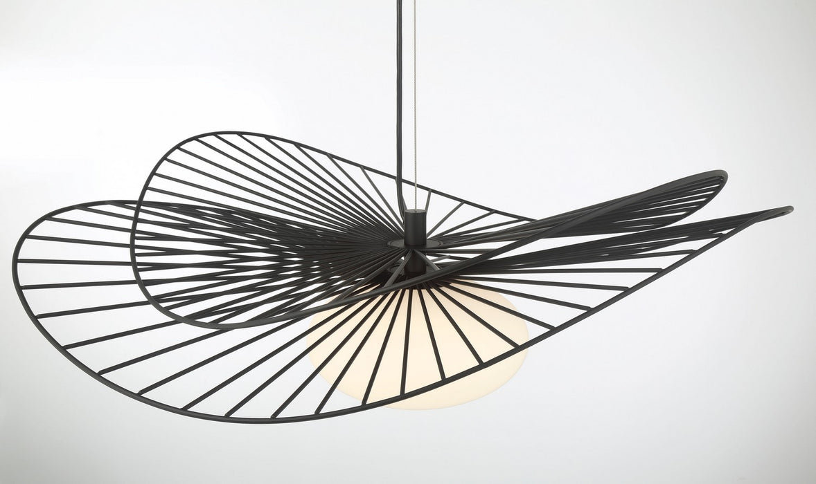Minka-Lavery 141-899 One Light Pendant, Dark Matte Black
