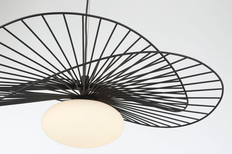 Minka-Lavery 141-899 One Light Pendant, Dark Matte Black