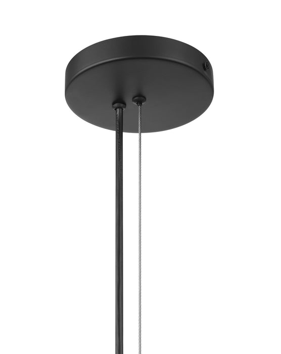 Minka-Lavery 141-899 One Light Pendant, Dark Matte Black