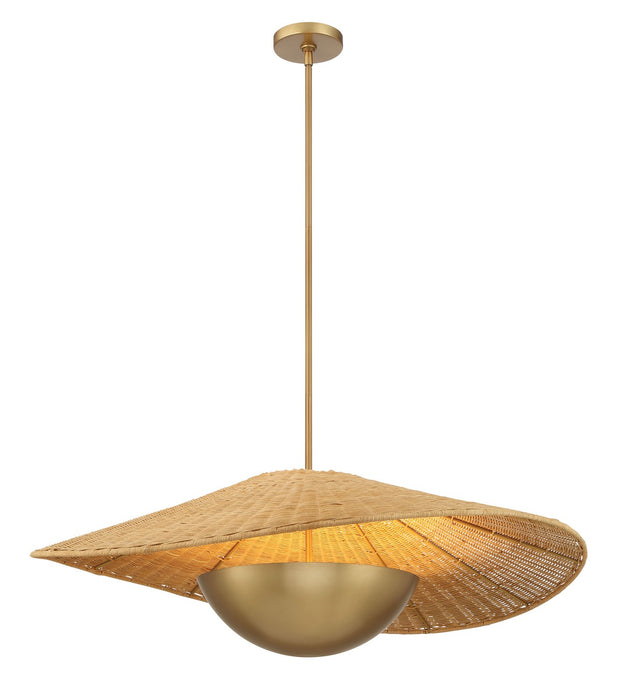 Minka-Lavery 142-732 Three Light Pendant, Legacy Brass
