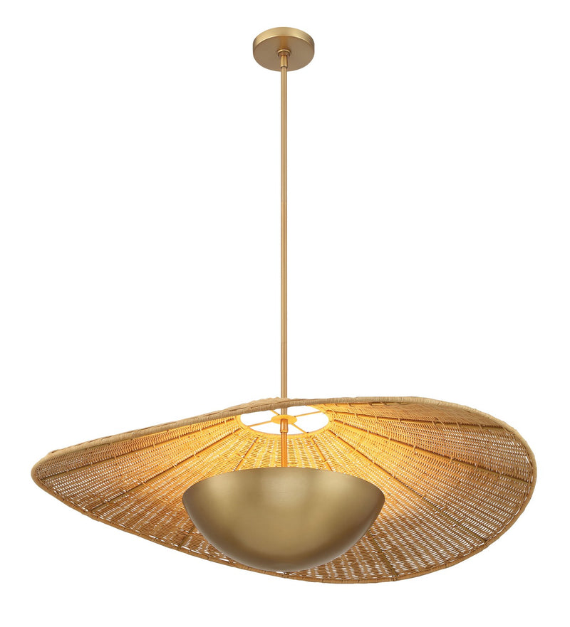 Minka-Lavery 142-732 Three Light Pendant, Legacy Brass