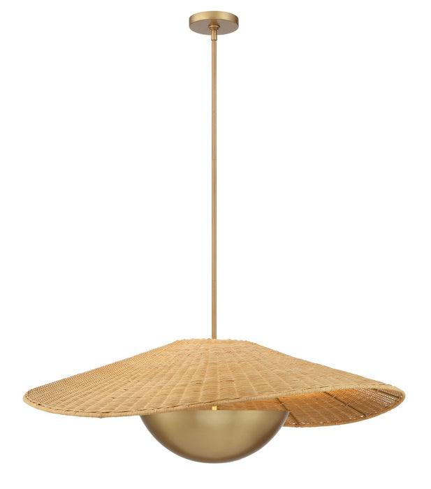 Minka-Lavery 142-732 Three Light Pendant, Legacy Brass