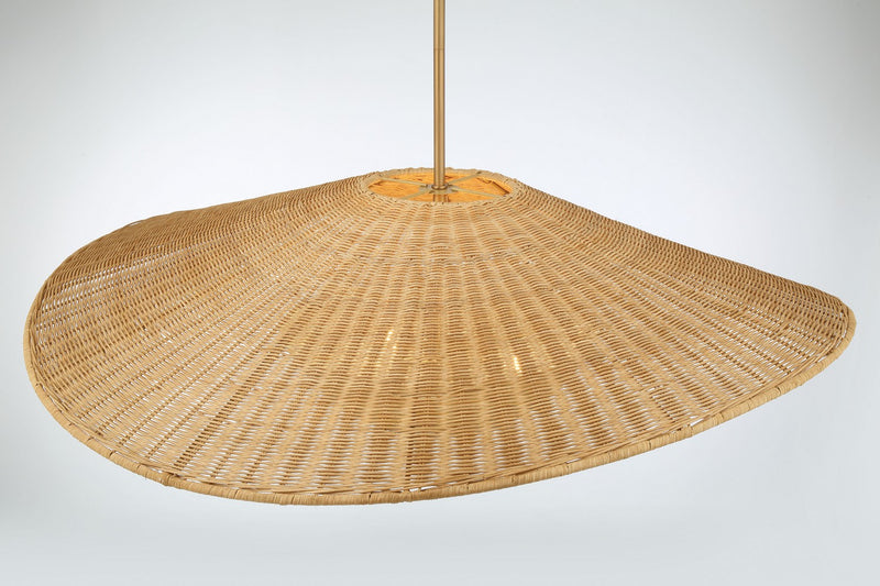 Minka-Lavery 142-732 Three Light Pendant, Legacy Brass