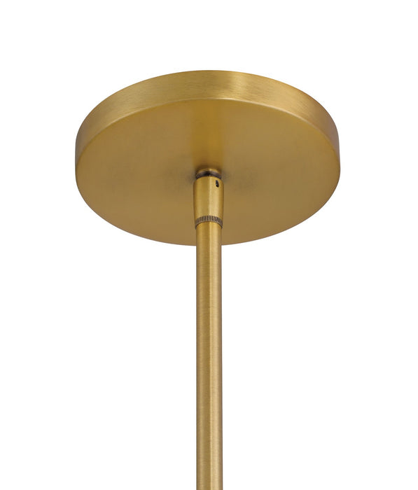 Minka-Lavery 155-876 One Light Pendant, Legacy Brass & Dark Matte Blac